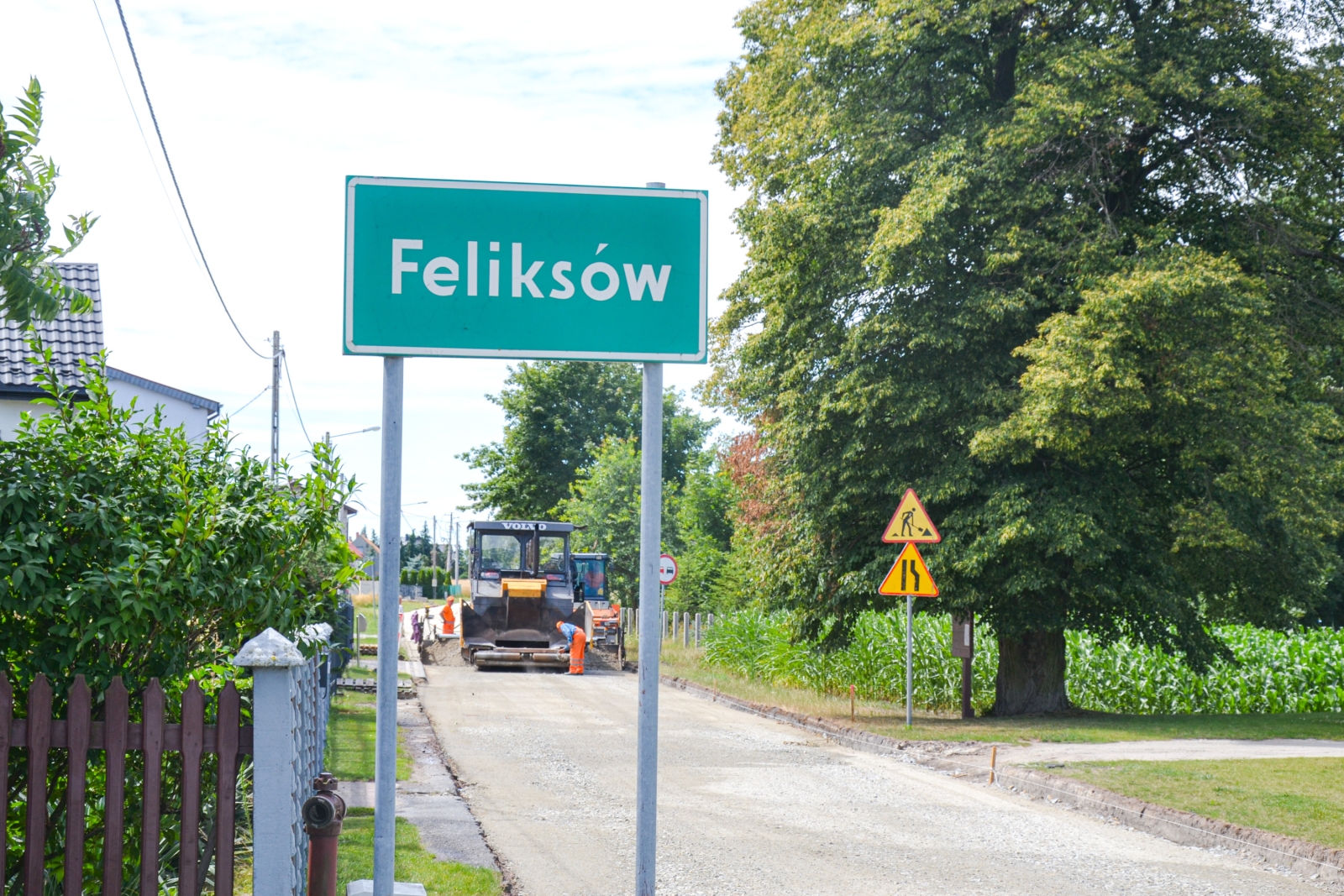 Modernizacja drogi w Feliksowie