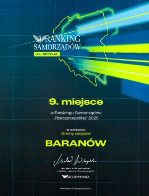 GMINA BARAN&Oacute;W WŚR&Oacute;D NAJLEPSZYCH
